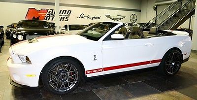 Ford : Mustang Shelby GT500 2012 shelby gt 500 convertible rare color svt perf pkg navi florida