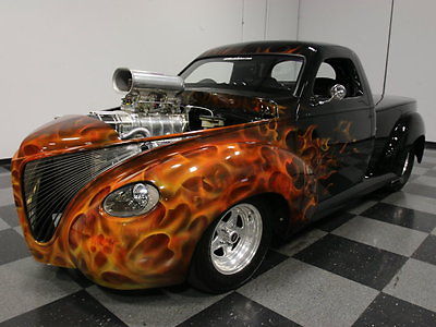 Studebaker : Pickup Restomod CUSTOM ONE-OFF BUILD, BLOWN 355 V8, TWO 4 BBL'S, S-10 CHASSIS, WICKED PAINT!!