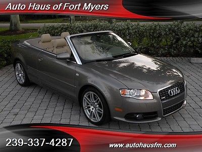 Audi : A4 2.0T Convertible Ft Myers FL We Finance & Ship Nationwide 1 FL Owner Convenience Pkg Bose Bluetooth Satellite