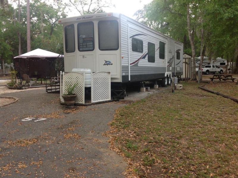TAN in FLA! at the LAKE in 40ft RV w/ DEEDED LOT included! Rare DEAL !