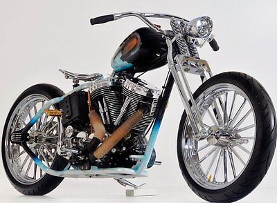 Custom Built Motorcycles : Bobber Custom Bobber - Black Hawk Motorworks Indian PP100 Engine - 6 KickerSpeed Tranny