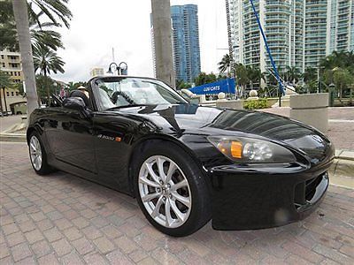 Honda : S2000 Ultimate 6 Speed Collectible Florida Carfax Certified One Owner 2007 Honda S2000 Tripple Black 6Spd Like New