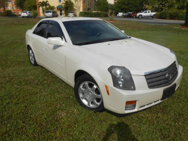 Cadillac : CTS 4dr Sdn Manu 2003 cadillac cts pearl white 2 owner clean carfax runs nice looks nice