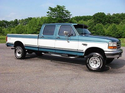 Ford : F-350 HD XLT CREW LOngbed 7.3 Powerstroke 133K 95 ford f 350 xlt 4 wd crew 7.3 powerstroke diesel 1 ton western rust free mint