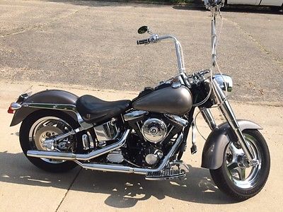 Harley-Davidson : Softail 1999 harley davidson fat boy python pipes ape hangers custom hd wheels nice
