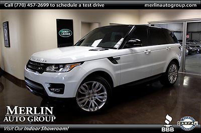 Land Rover : Range Rover Sport Supercharged Supercharged Low Miles 4 dr SUV Automatic 5.0L 8 Cyl Fuji White