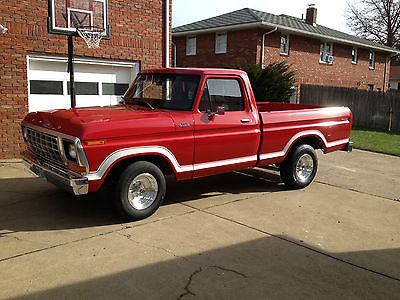 Ford : F-100 Custom Standard Cab Pickup 2-Door 1979 ford 2 wd f 100 short bed pickup hot rod muscle truck vibe