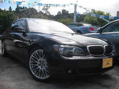 BMW : 7-Series Base Sedan 4-Door 2008 bmw 750 li low miles sports package 20 sport wheels clean black black