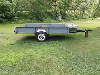 5x10 utility landscaping trailer from 1978 with toolbox.