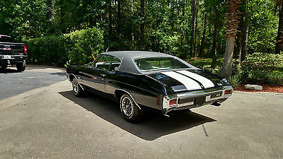 Chevrolet : Chevelle SS Tribute 1970 chevelle beautiful black on black with white interior