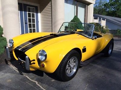 Shelby COUPE AC SHELBY COBRA 460 BIG BLOCK YELLOW BLACK RACING STRIPES HUGE POWER