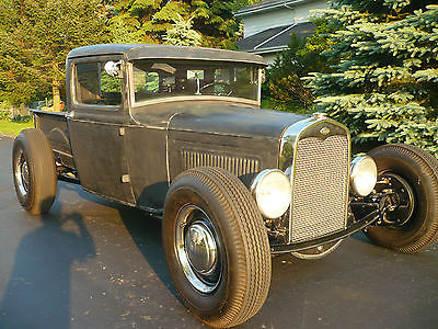 Ford : Model A 1931 ford model a custom built pickup truck hot rod rat patina channeled chopped