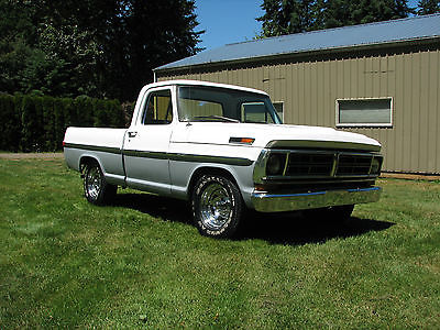 Ford : F-100 F-100 XLT Ranger SWB built 302/Auto/PS/PB nice! 1972 ford f 100 short wide bed 302 automatic power steering power brakes rebuilt