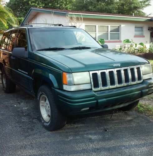 Jeep : Grand Cherokee 4 door 1998 jeep grand cherokee 4.0 l 6 cyl 4 speed automatic limited sport 4 dr green