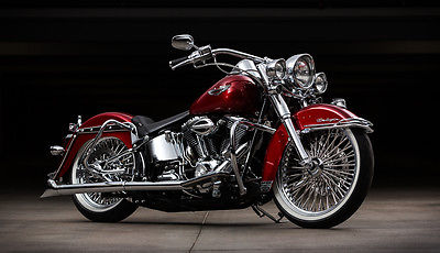 Harley-Davidson : Softail 2008 full cholo style harley davidson hertiage softail deluxe