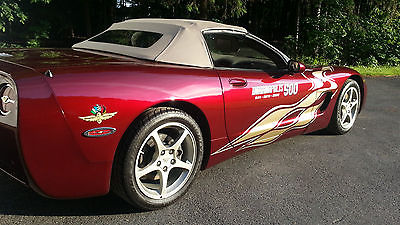 Chevrolet : Corvette Indy Pace Car 2003 50 th anniversary corvette convertible indy graphics 10 500 miles stunning