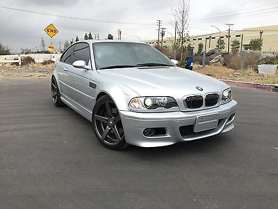 BMW : M3 RARE ONE OF A KIND BEAUTIFUL COLOR COMBO S54 02 bmw e 46 m 3 coupe smg low mileage only 36 k miles silver with gray graphite