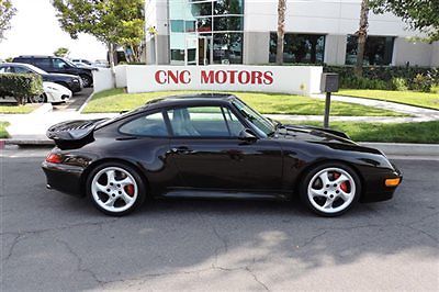Porsche : 911 Turbo 1997 porsche 911 993 turbo in black schwarz metallic 42 900 miles original paint