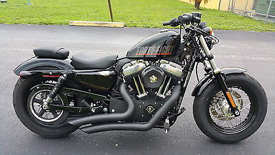 Harley-Davidson : Sportster 2013 sportster xl 1200 x forty eight 48 with v h pipes v h intake mint cond