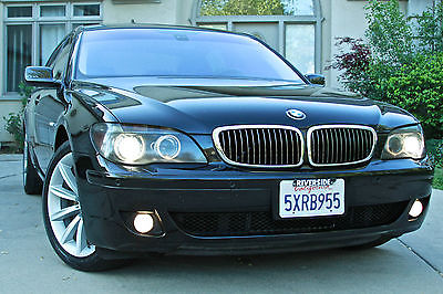 BMW : 7-Series 750LI 2007 bmw 750 il black on black tint california car