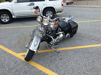 Harley-Davidson : Softail 1999 heritage springer custom chrome low miles like new exc condition