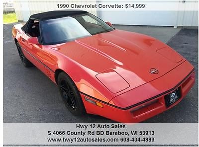 Chevrolet : Corvette Base Convertible 2-Door 1990 chevrolet corvette convertible 2 door 5.7 l