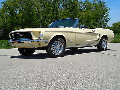 Ford : Mustang 2-Door Convertible 1968 ford mustang convertible 289 automatic power steering brakes top