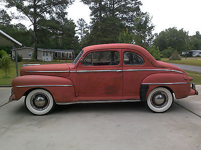 Ford : Other 1948 ford super deluxe coupe 66 000 original miles barn find