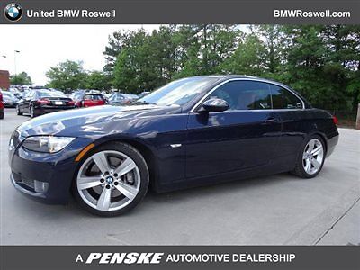 BMW : 3-Series 335i 335 i 3 series 2 dr convertible automatic gasoline 3.0 l straight 6 cyl blue
