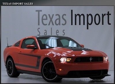 Ford : Mustang BOSS 302,COMPETITION ORANGE,BOTH KEYS,RECAROS 2012 mustang boss 302 18 k miles both keys recaros prestine condition