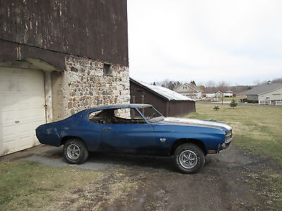 Chevrolet : Chevelle 2 Door 1970 chevelle ss 396 350 hp project car real documented ss
