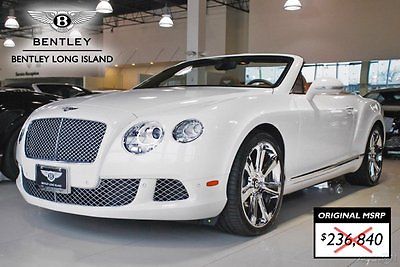 Bentley : Continental GT GTC Convertible 2-Door 2012 bentley continental gtc white 2 dr awd 6 l w 12 48 v turbo