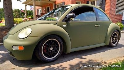 Volkswagen : Beetle-New GLX 2000 vw beetle glx turbo volkswagen 5 speed army green rat rod