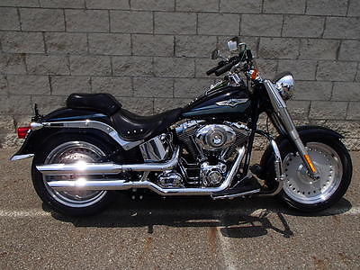 Harley-Davidson : Softail 2008 harley davidson fatboy flstf in black um 30222 jbb