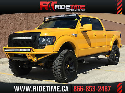 Ford : F-150 XLT LIFTED 2013 Ford F-150 XLT CrewCab 5.0L RARE YELLOW - Leather, 37's, Rigid's