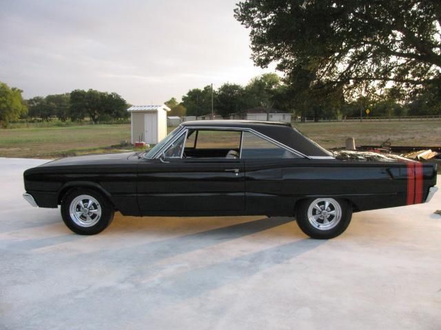 Dodge : Coronet Coronet 1967 dodge coronet black black red stripe 383 magnum 727 automatic clean mopar