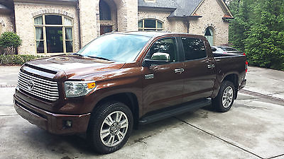 Toyota : Tundra Platinum Extended Crew Cab Pickup 4-Door 2014 toyota tundra platinum crewmax 4 x 4 pristine condition loaded