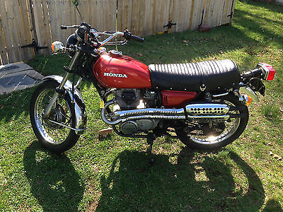 Honda : CL RARE 1975 Honda 360CL CC Scrambler Motorcycle  Runs EXCELLENT w/Owners Manual