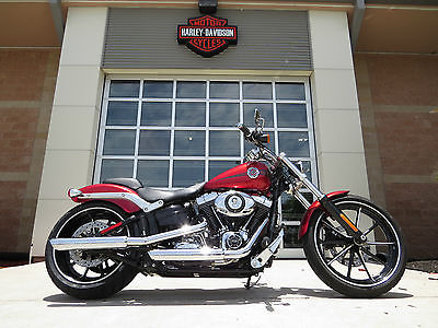 Harley-Davidson : Softail 2013 harley davidson fxsb 103 breakout vance hines exhaust brag bars clean