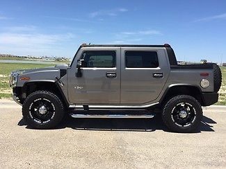 Hummer : H2 SUT 2008 h 2 hummer silver sut 4 x 4 supercharged only 35 000 miles clean carfax