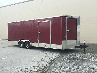 Enclosed 22 Foot V-Nose Car Hauler Custom Ordered Race/Car Trailer. 10,500LBS