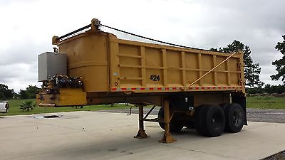 1993 Hardie 26 foot end dump tandem axle semi dump trailer