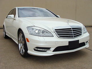 Mercedes-Benz : S-Class S550 1 Owner Lots of Factory Upgrades 20 inch Chro 2013 diamond white navigation parking systems chrome 20 factory