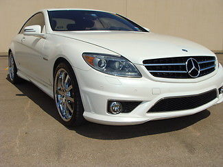 Mercedes-Benz : CL-Class CL63 Coupe AMG Package Night Vision Custom Wheels Diamond White CL63 AMG CoupeNight Vision Navigation Like New