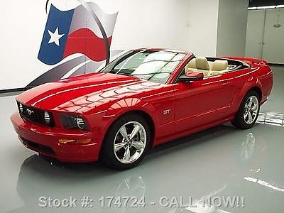 Ford : Mustang 2008   GT CONVERTIBLE SOFT TOP 5-SPD LEATHER 2008 ford mustang gt convertible soft top 5 spd leather 174724 texas direct