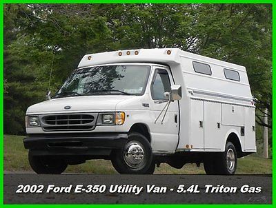 Ford : E-Series Van Enclosed Utility Van 02 ford e 350 cutaway enclosed utility van 5.4 l triton gas e 350 stahl used drw