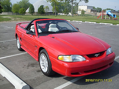 Ford : Mustang GT Convertible 2-Door 96 ford mustang gt 1 owner rust free fully documented