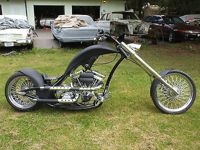 Custom Built Motorcycles : Chopper 09 redneck chopper 124 cuin ultima 6 speed ultima black awesome bike