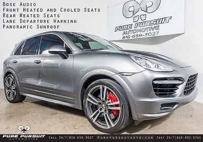 Porsche : Cayenne Turbo S SportDesign Lane Depart Ventilated Panoramic Cayenne Turbo S PDLS Blind Spot F and R Parktronic
