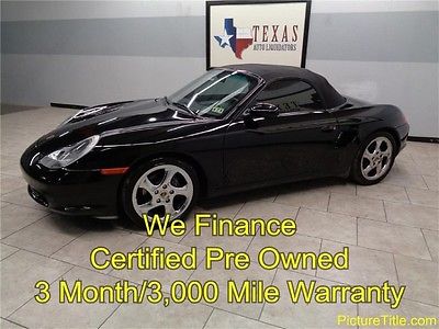 Porsche : Boxster Roadster Convertible 03 boxster roadster 5 speed only 49 k chrome wheels warranty we finance texas